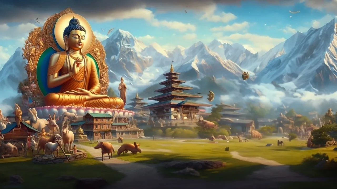god, green, buddhism, Wonders of Nepal